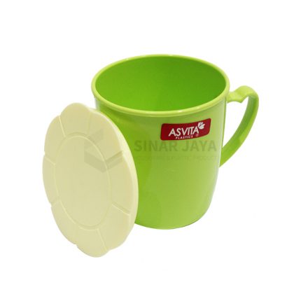 Mug Tinggi Hati + Tutup Asvita