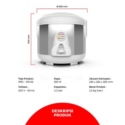 Magic Cooker MRJ-109 SS Maspion