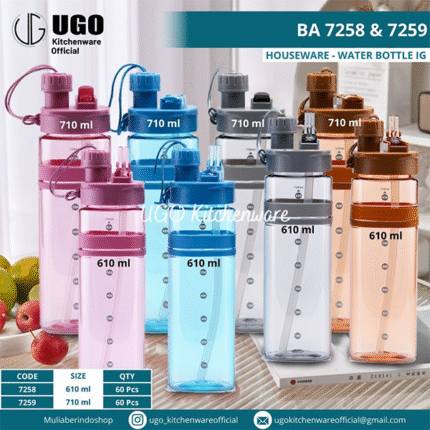 Botol Minum 600ml 7258, 700ml 7259