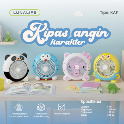 BOX FAN LUNALIFE KARAKTER 10" KAF @12pcs